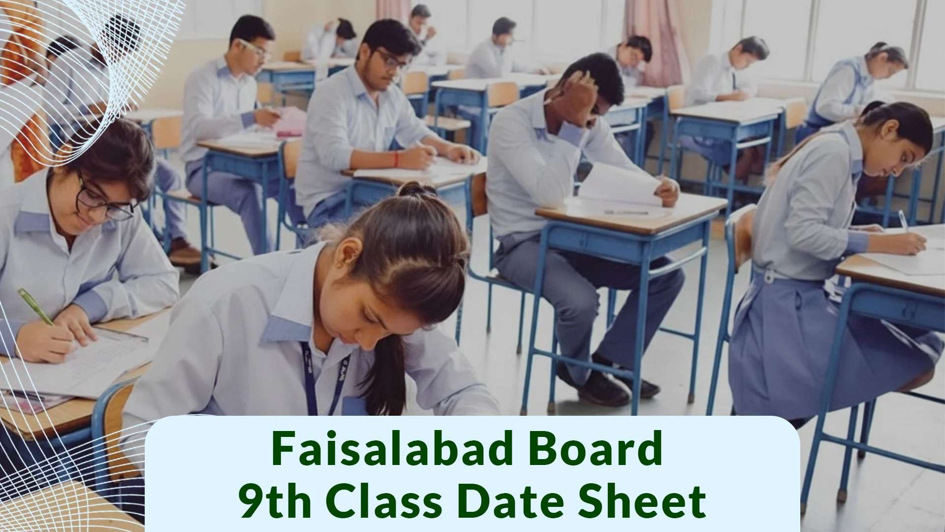 BISE Faisalabad 9th Class Date Sheet 2026