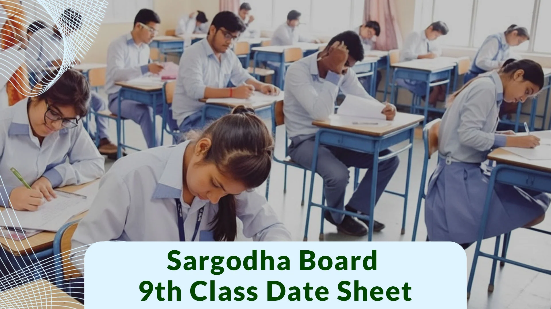 BISE Sargodha 9th Class Date Sheet 2026