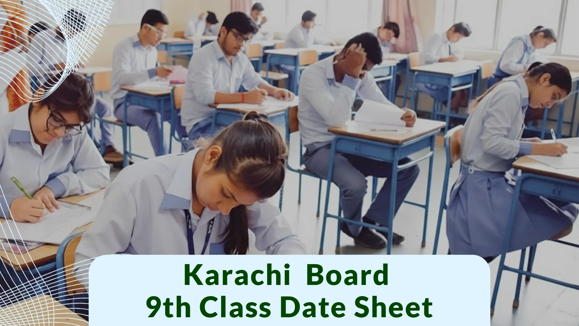 BSEK Karachi Board 9th Class Date Sheet 2026