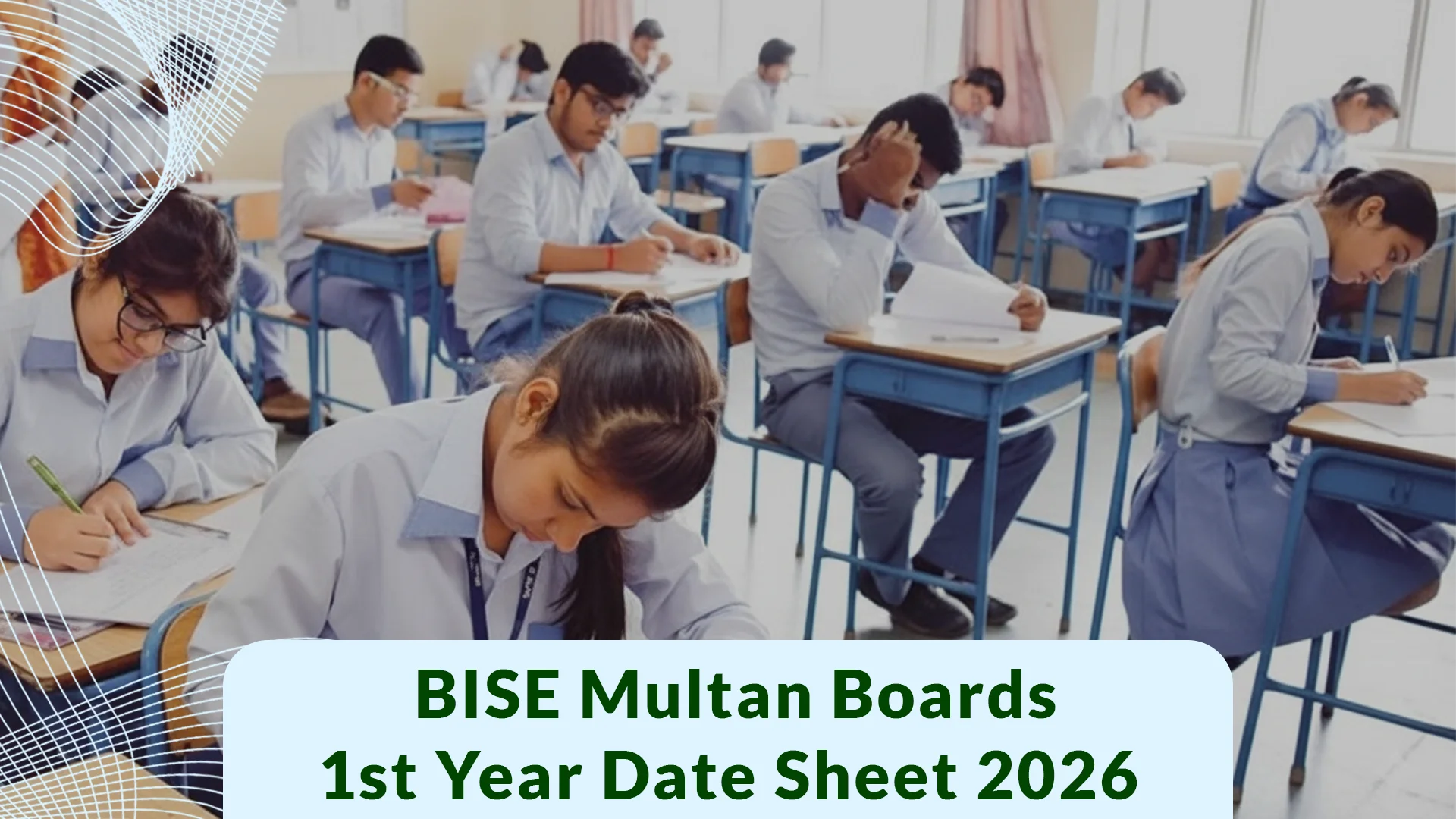 BISE Multan Board 11th Class Date Sheet 2026