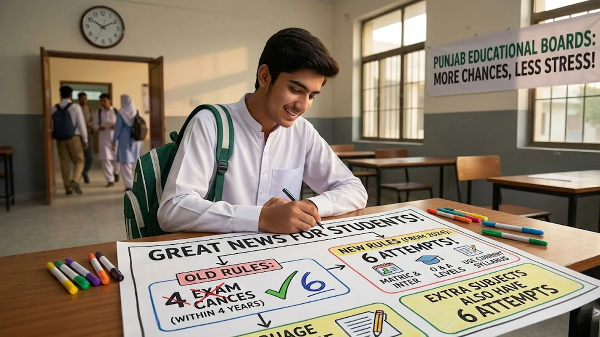 Punjab Board Provides More Chances to Pass Matric and Inter