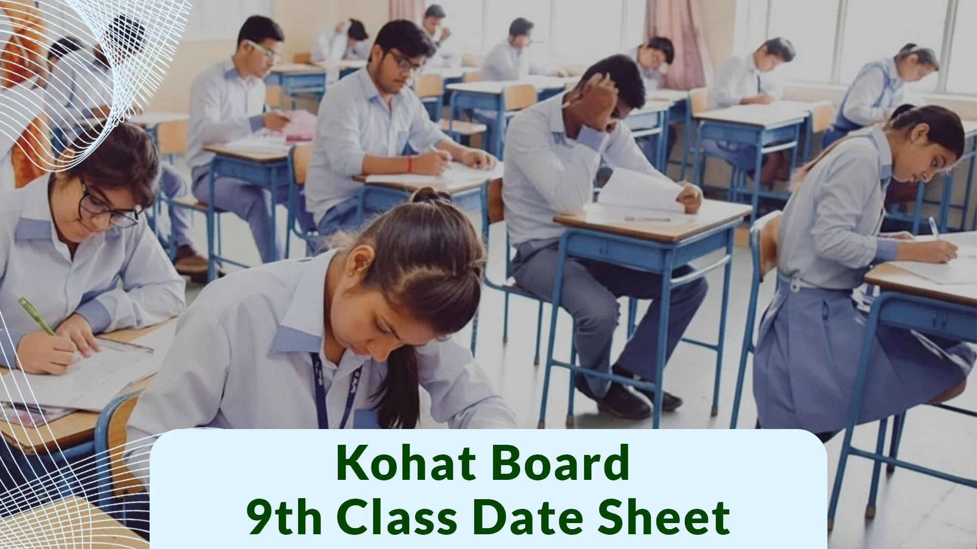 BISE Kohat Board 9th Class Date Sheet 2026