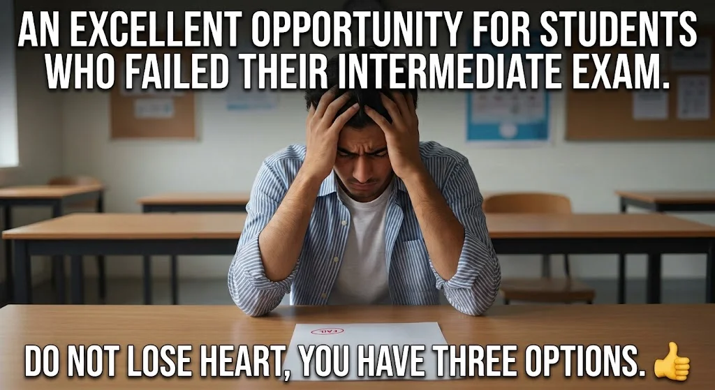 An Excellent Opportunity for Students Who Failed Their Intermediate Exams;