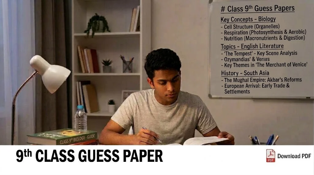 9th Class Guess Papers