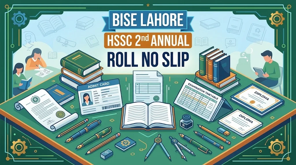BISE Lahore HSSC 2nd Annual Roll No Slip 2026 Out!