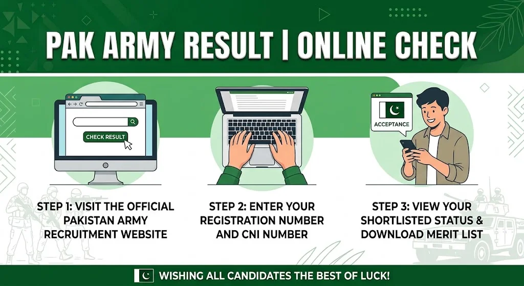 Pak Army Result Online Check
