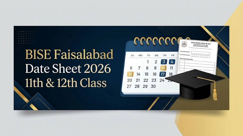 BISE Faisalabad 11th & 12th Class Date Sheet